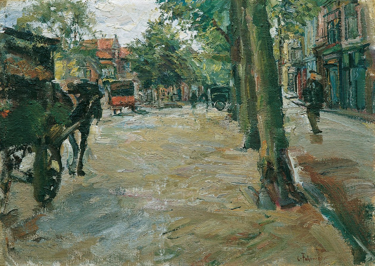 Gade i Horn af Carl Fahringer