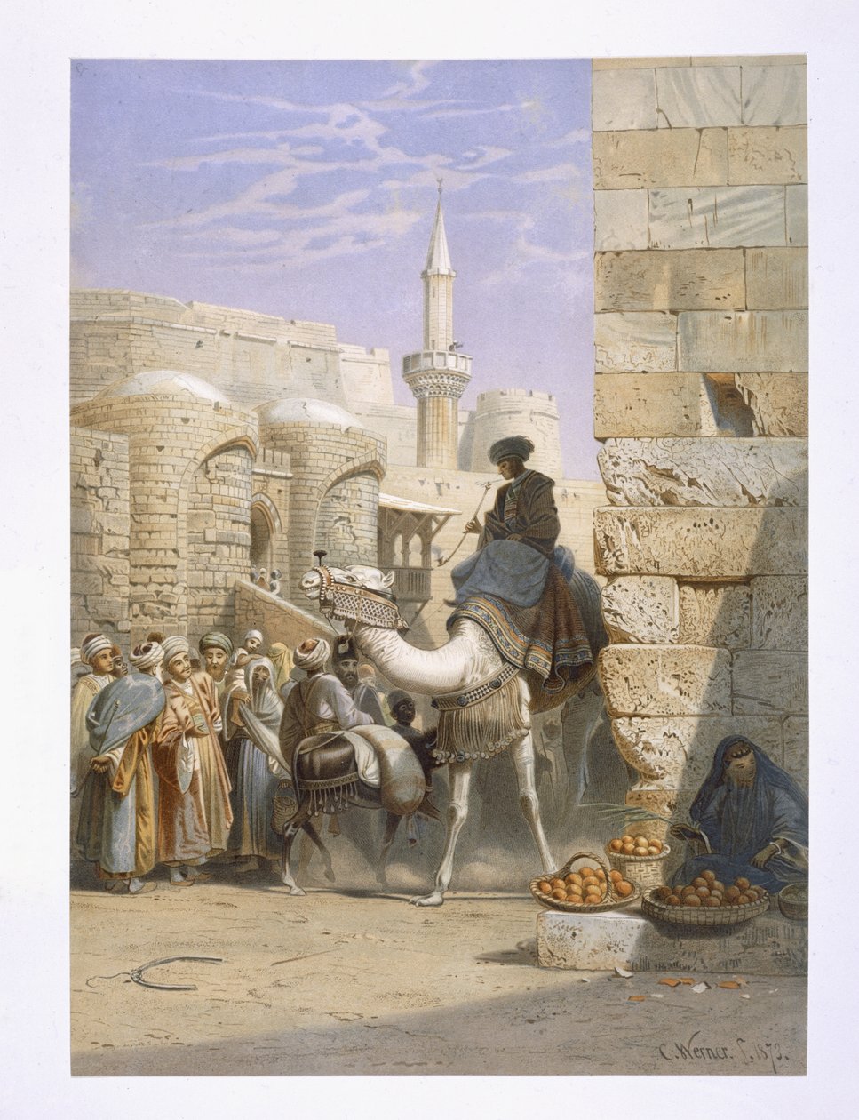 Gaden Lebon i Cairo af Carl Friedrich Heinrich Werner