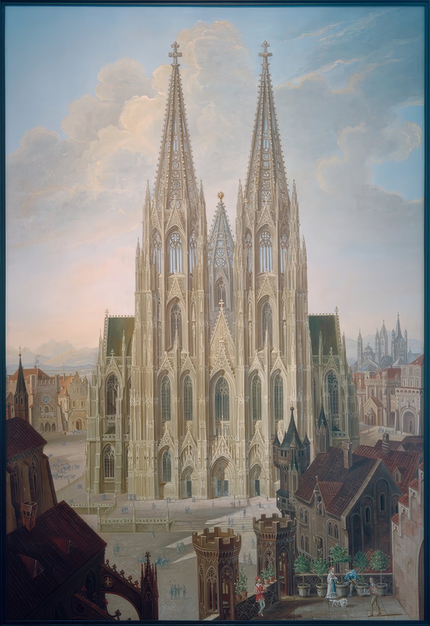 Kölnerdomens vestfacade af Carl Georg Enslen