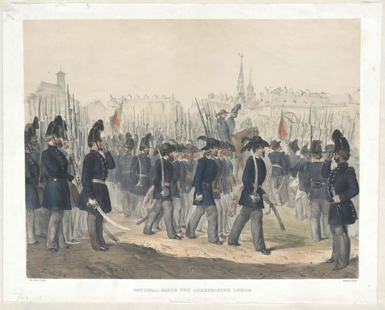 Nationalgarde og kollegial legion af Carl Goebel