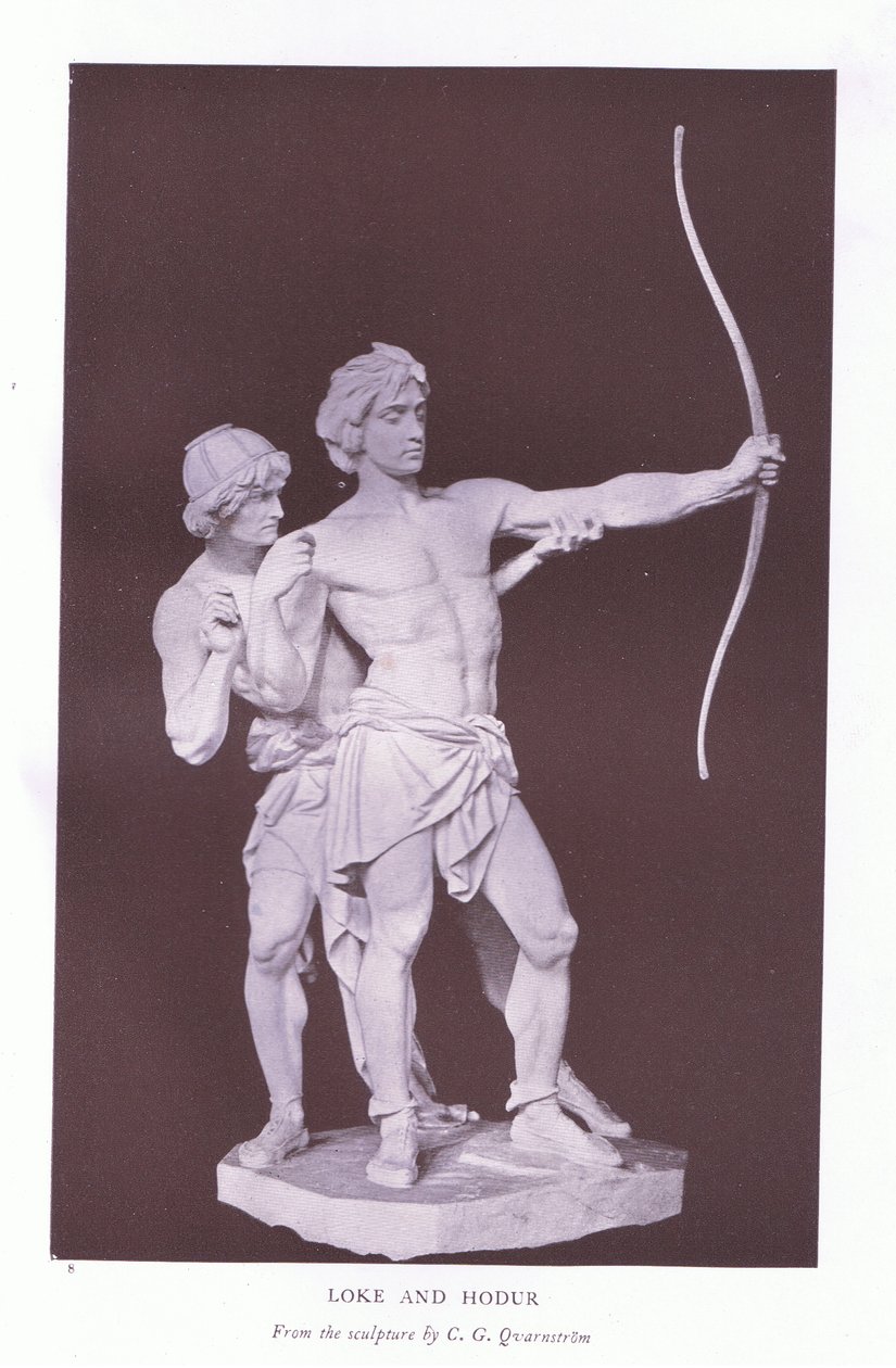 Loke og Hodur af Carl Gustav (after) Quarnstrom