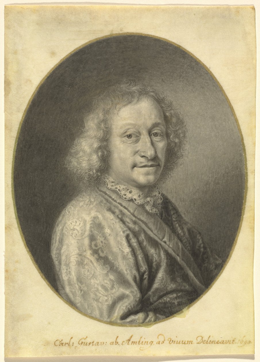 Portræt af en gentleman af Carl Gustav Amling