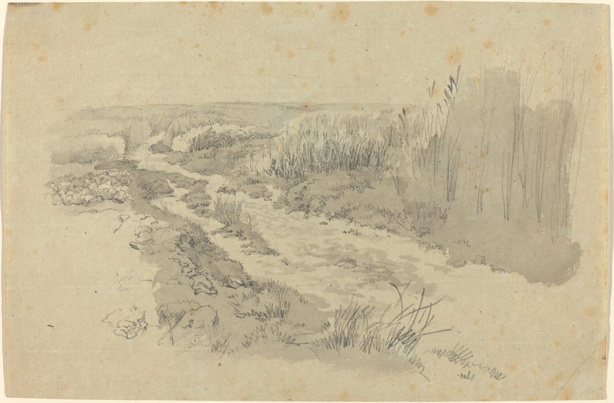 En sti gennem marker nær Leipzig af Carl Gustav Carus