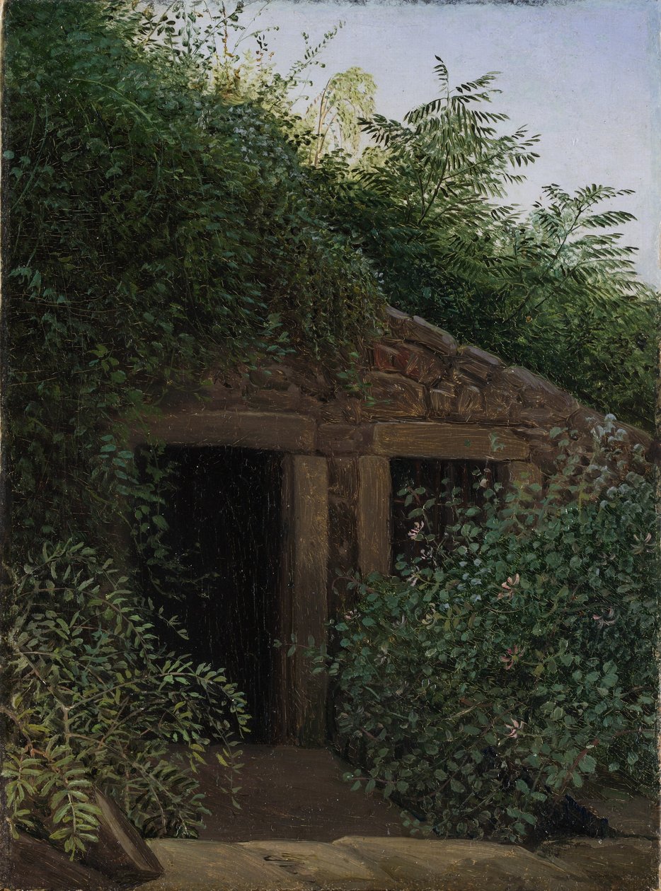 En tilgroet mineskakt af Carl Gustav Carus