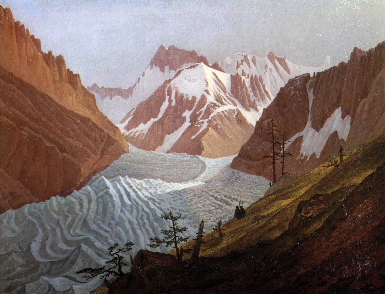 Tysk: Ishavet nær Chamonix af Carl Gustav Carus