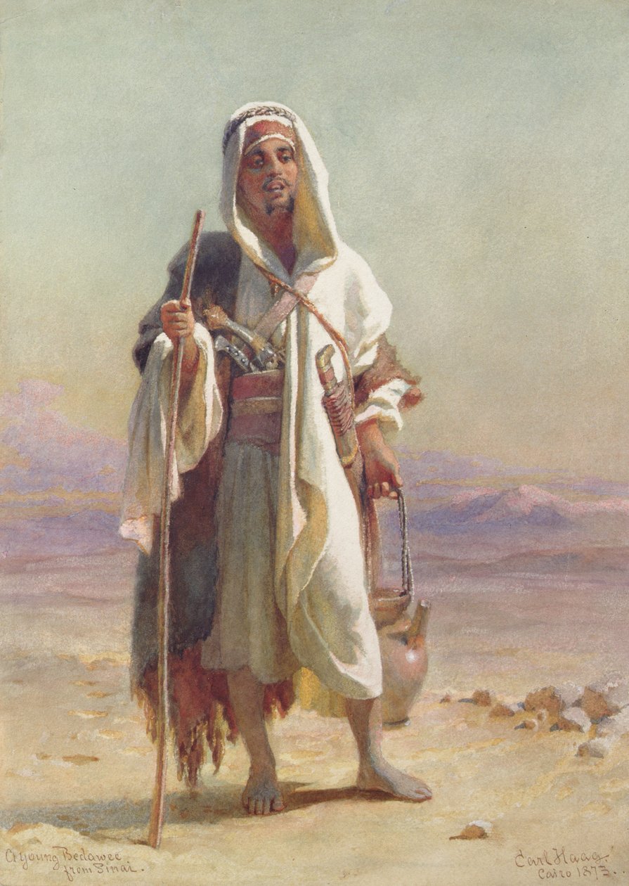 En ung bedawee fra Sinai, 1873 af Carl Haag