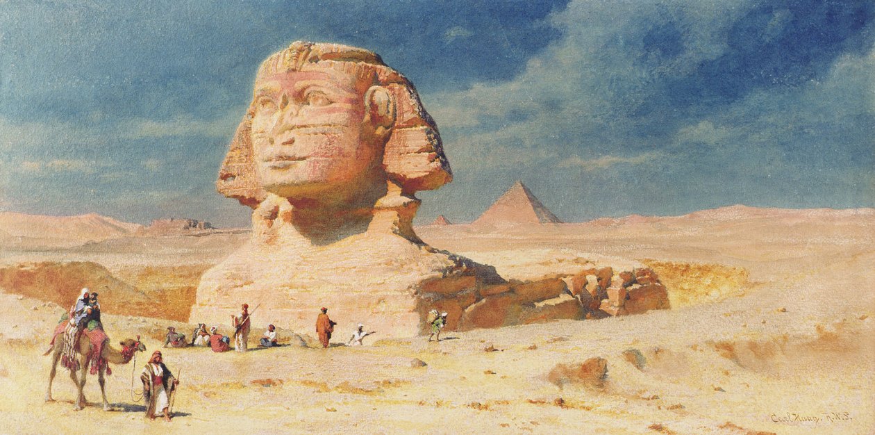 Sphynxen i Giza, 1874 af Carl Haag