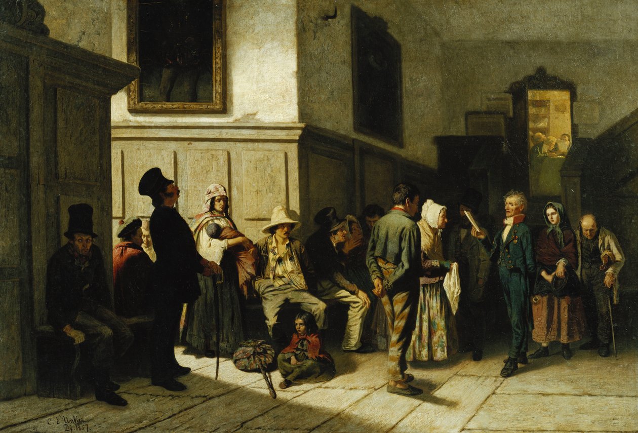 På Politigården, 1857 af Carl Hendrik d Unker