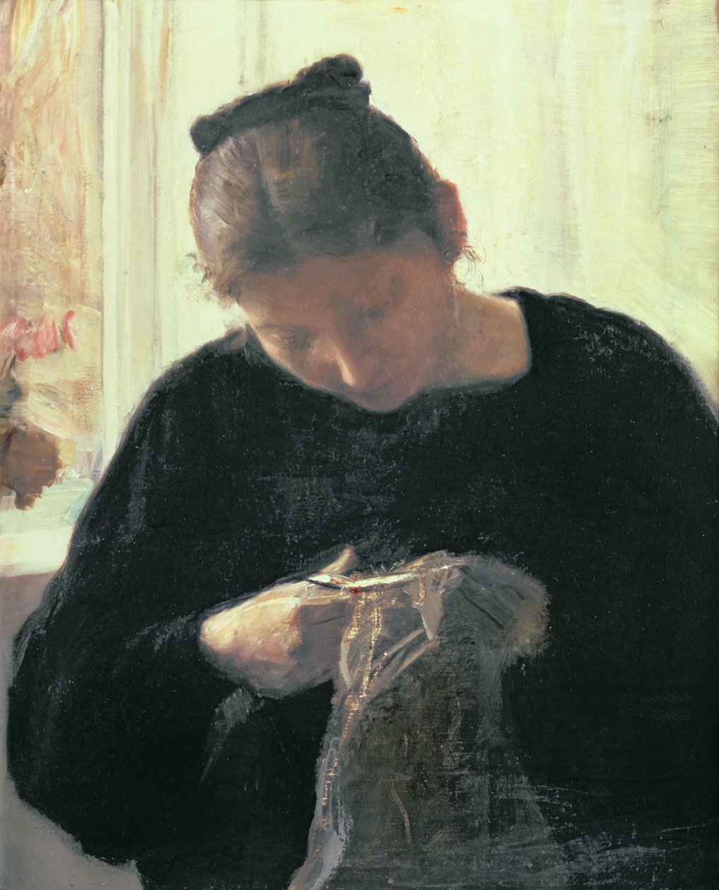 En kvinde i syning af Carl Holsoe