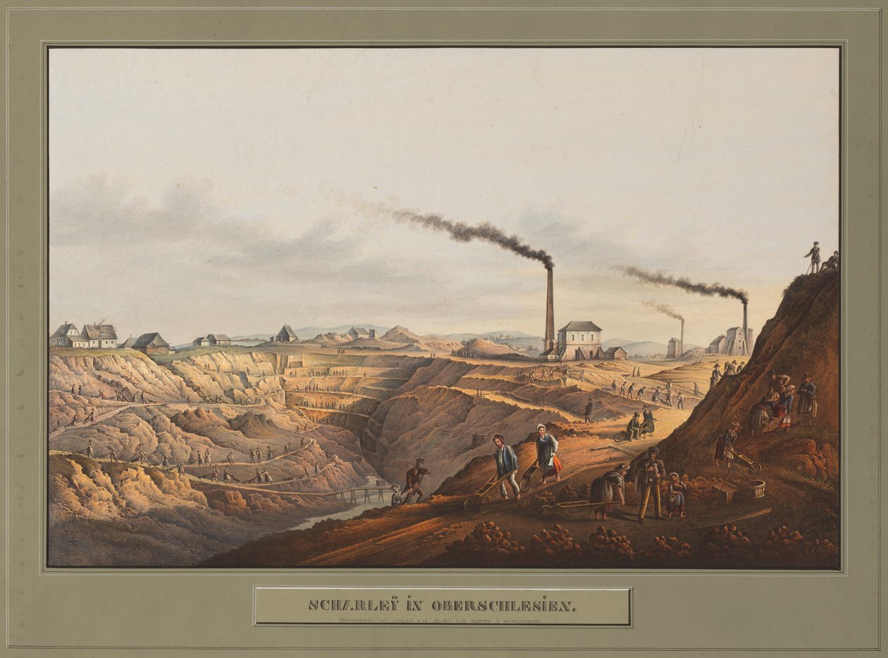 Scharley i Øvre Schlesien, ca. 1850 af Carl Julius Rieden