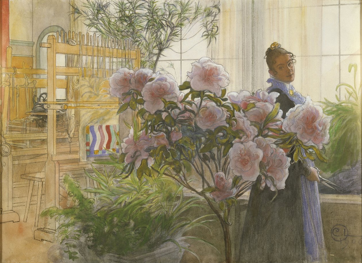 Azalea, 1906 af Carl Larsson