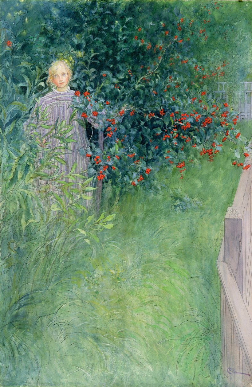 I Hawthorn Hækken af Carl Larsson