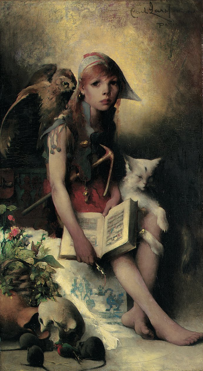 Heksens datter, 1881 af Carl Larsson