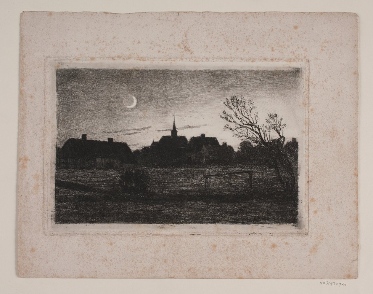 Hornbæk kirke, sommeraften af Carl Locher