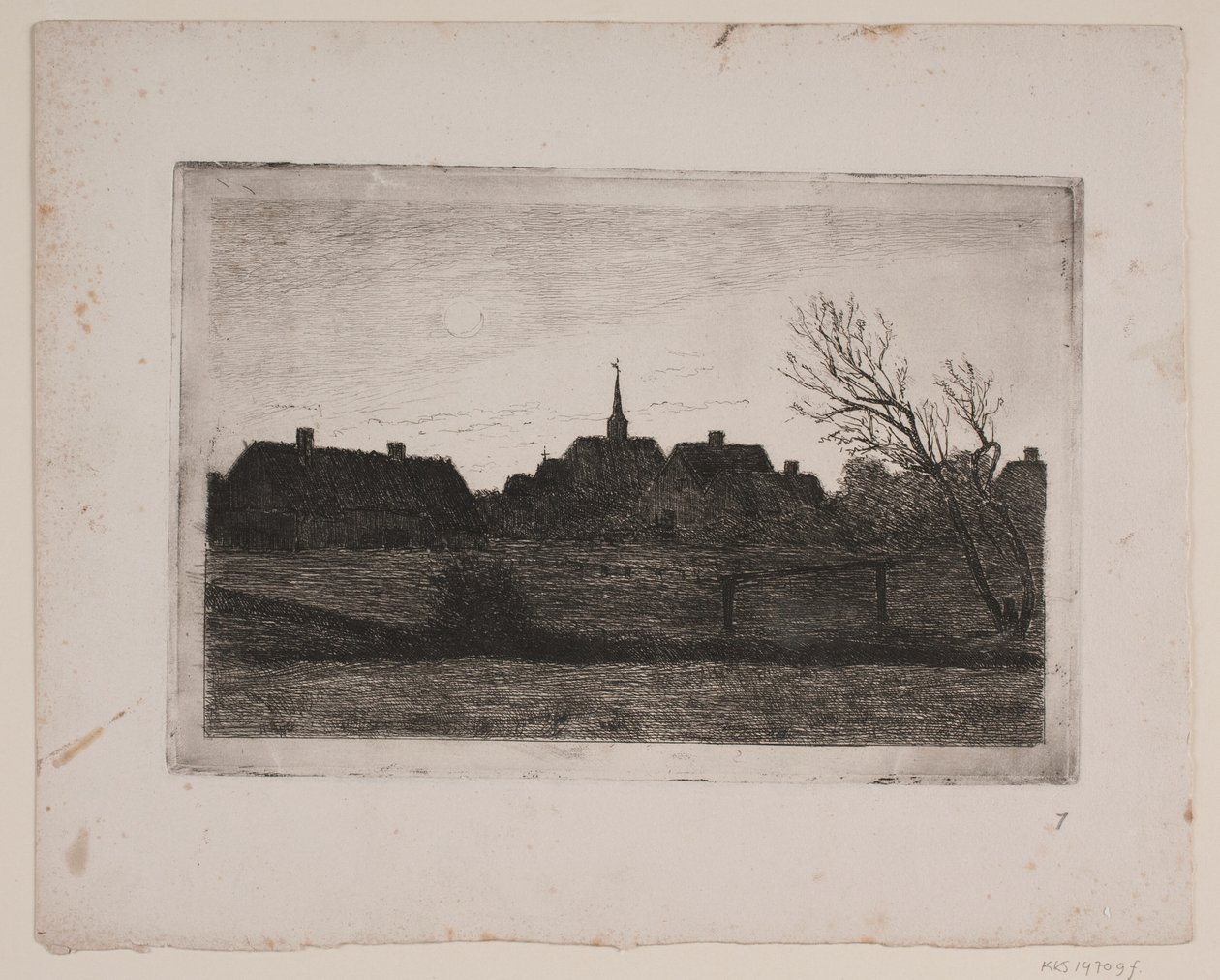 Hornbæk kirke, sommeraften af Carl Locher