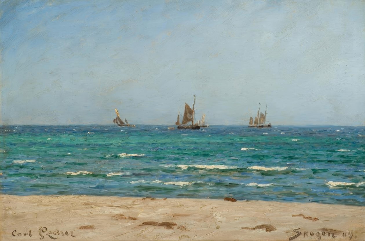 C. Locher, sejlbåde i Skagen af Carl Ludvig Locher