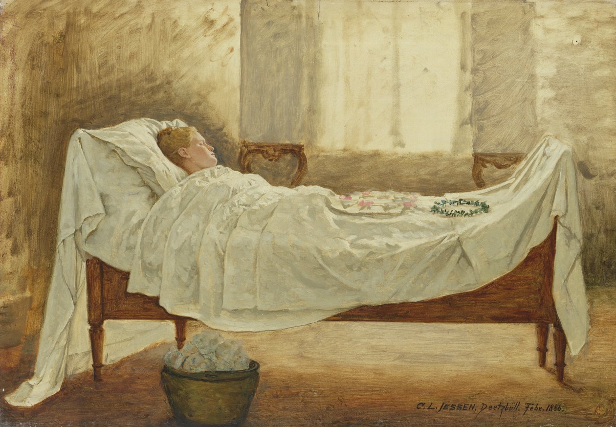 Dødslejet af Carl Ludwig Jessen