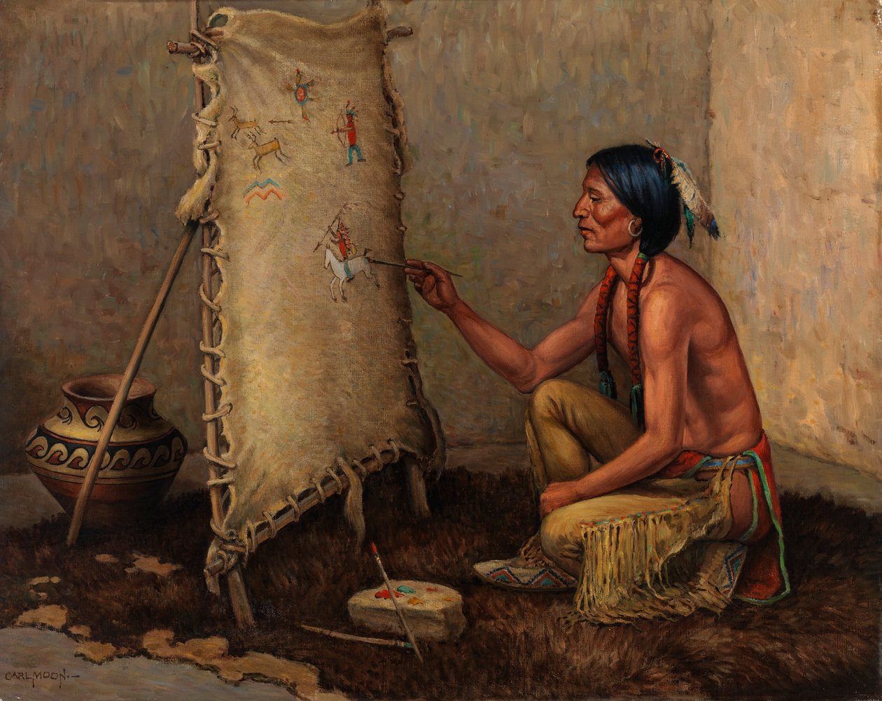 Indisk kunstner af Carl Moon