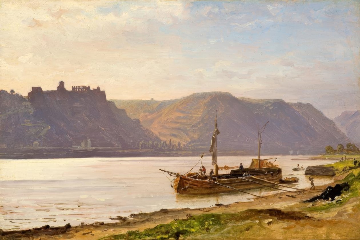 C.Morgenstern, Rhinlandskab med borgruiner af Carl Morgenstern