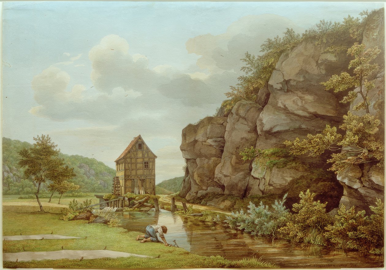 Skæreværk nær Eppstein (Lorsbacher Tal) af Carl Morgenstern