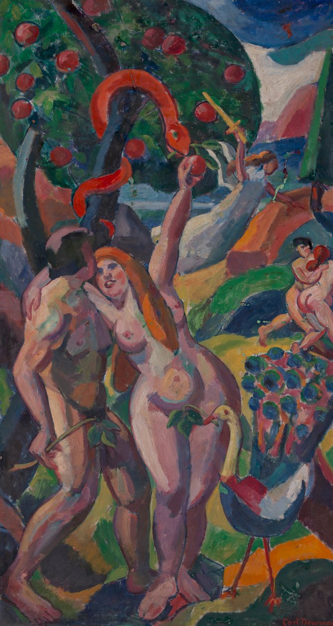 Adam og Eva, før 1932. af Carl Newman