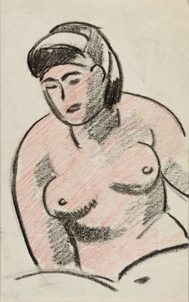 Nøgen kvindelig torso af Carl Newman
