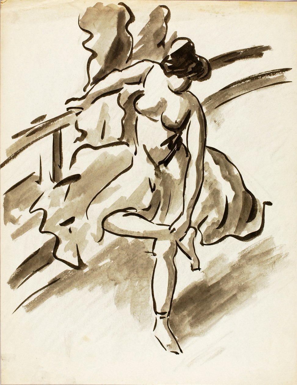 Stående kvindelig danser af Carl Newman