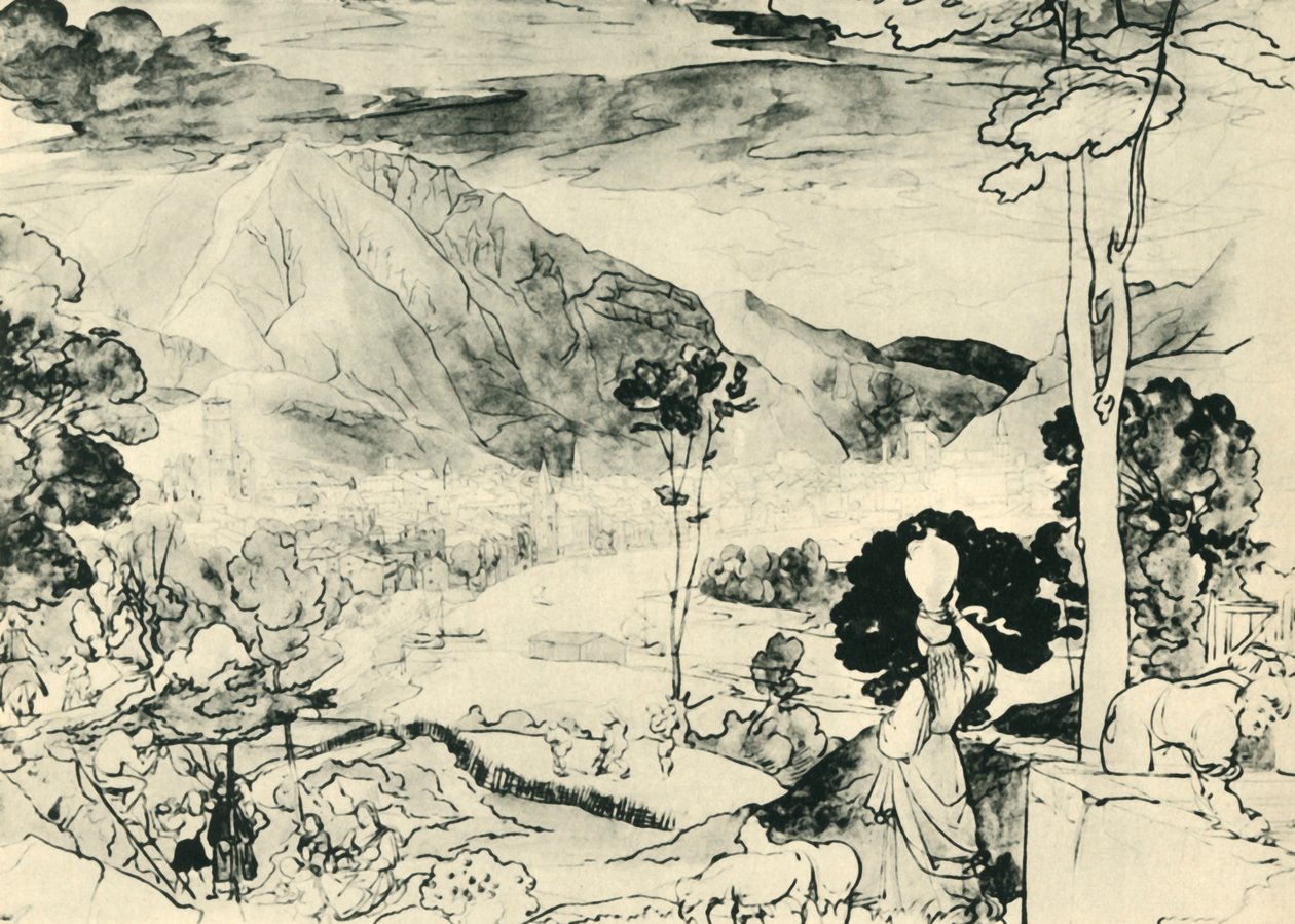 Udsigt fra Trento, 1815, 1943. af Carl Philipp Fohr