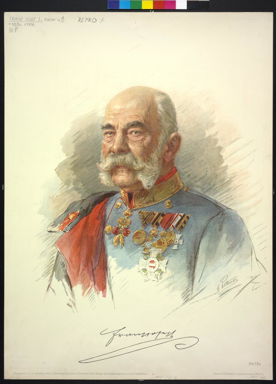 Kejser af Østrig Franz Joseph I af Carl Pietzner
