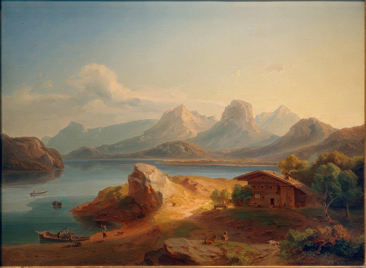 Der Kochelsee af Carl Rottmann