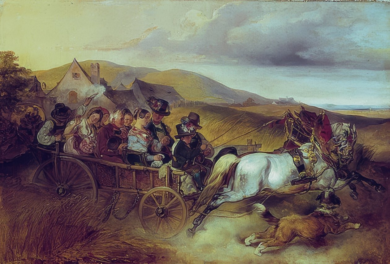 Bryllupsturen. 1841 af Carl Schindler