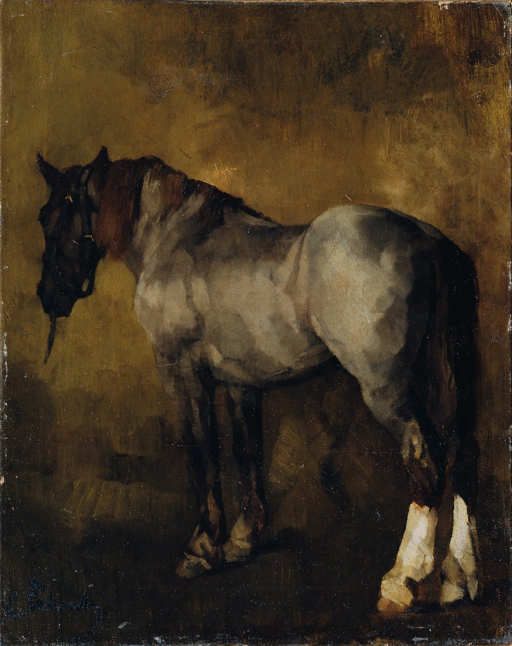 hestestudie af Carl Schuch