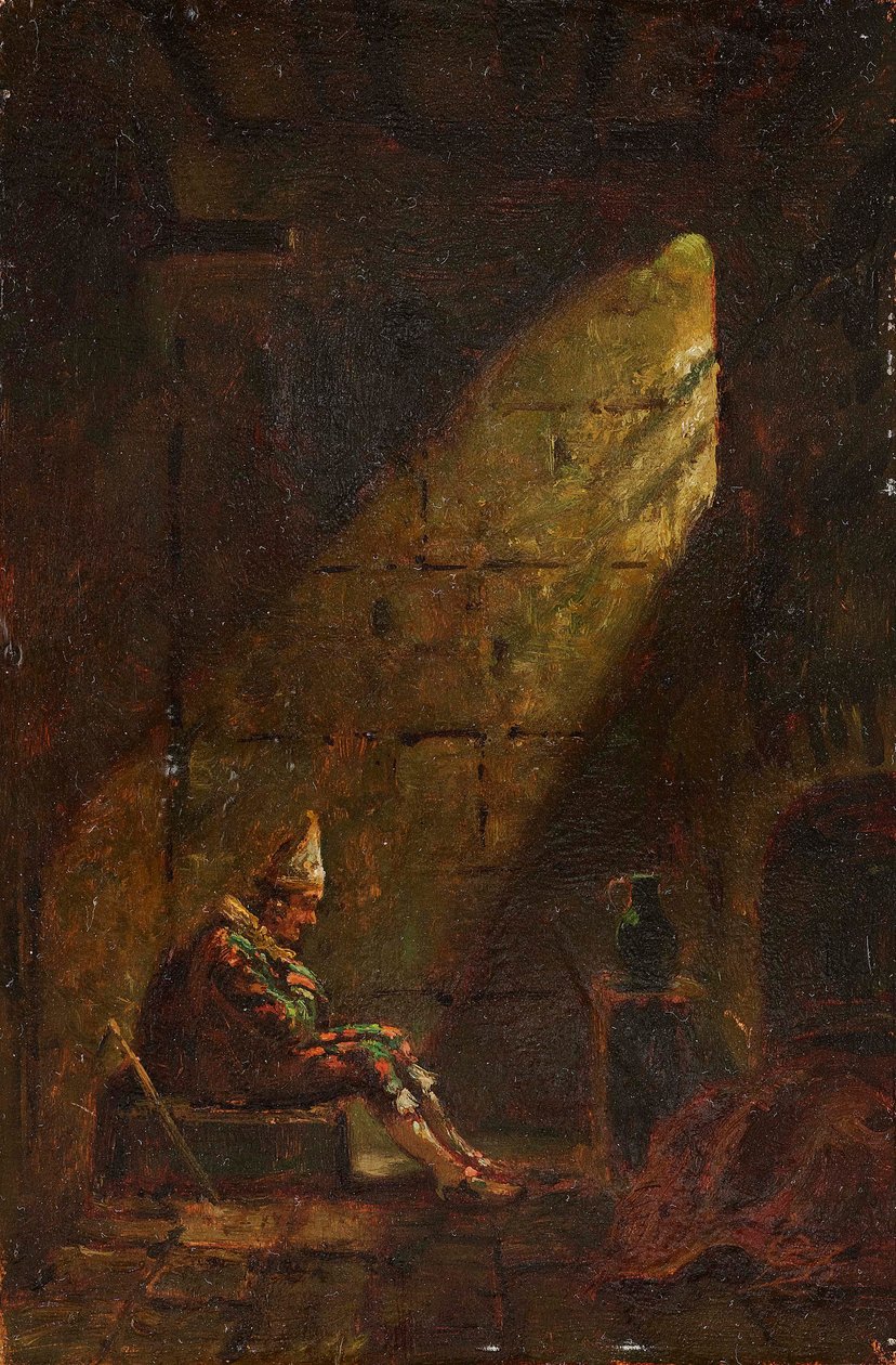 Askeonsdag, ca 1860. af Carl Spitzweg