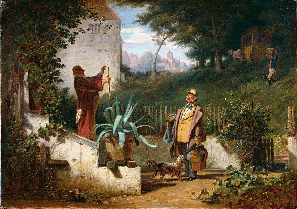 Barndomsvenner af Carl Spitzweg