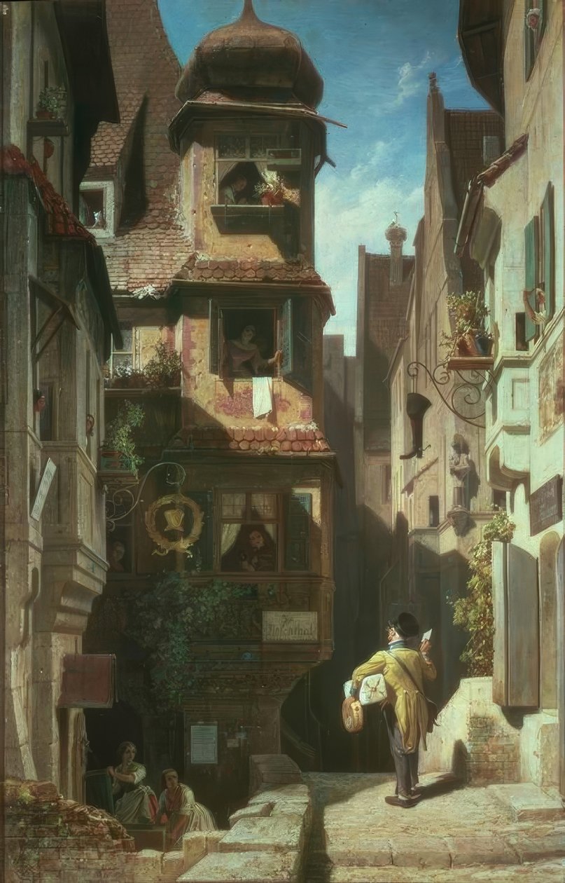 Postbæreren i Rosental af Carl Spitzweg