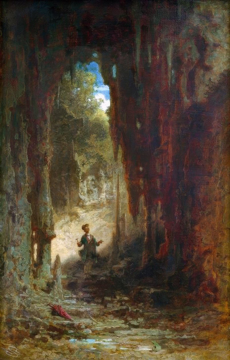 Mineralogen i grotten af Carl Spitzweg