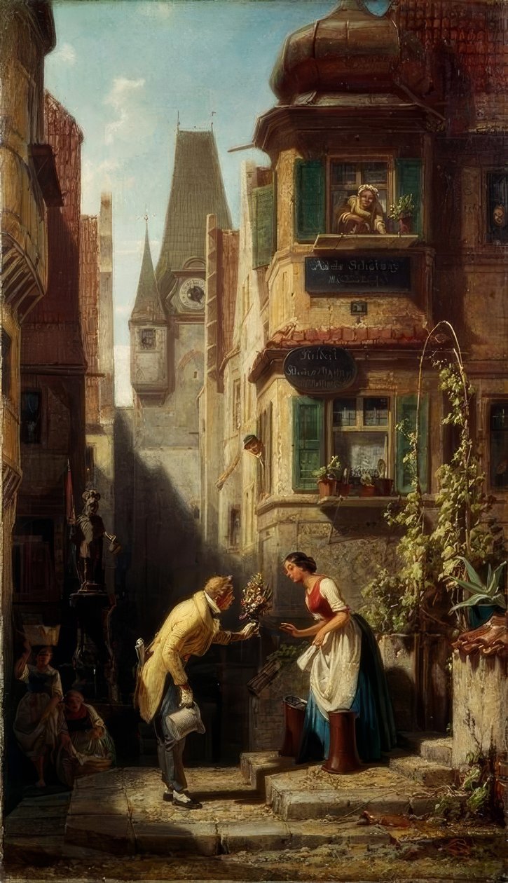 Den evige bryllupsfest af Carl Spitzweg