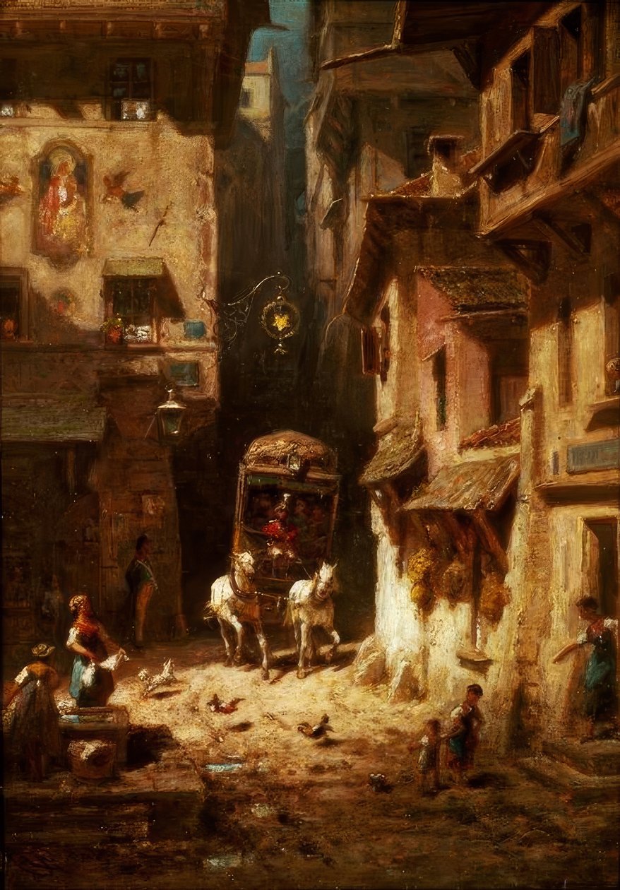 Die Post af Carl Spitzweg