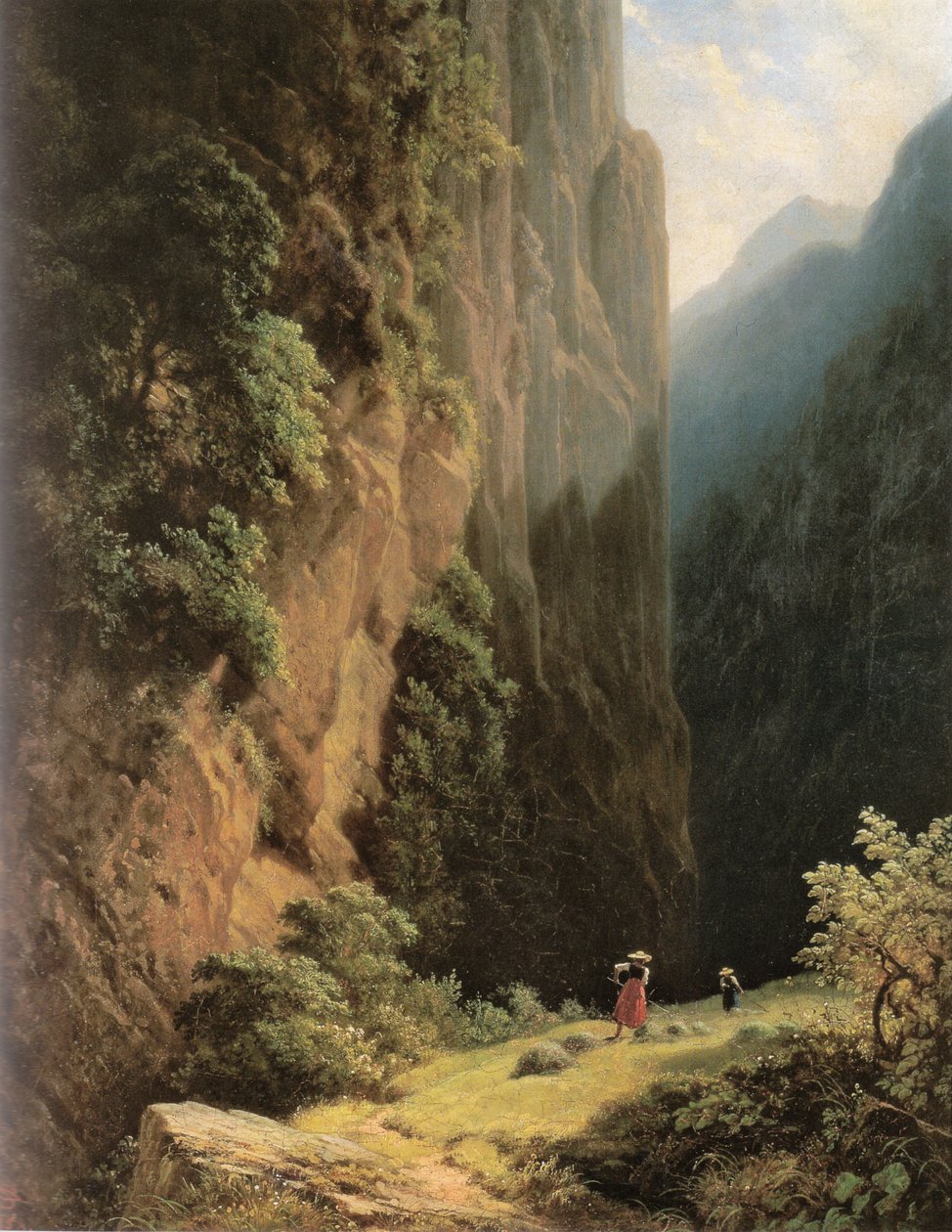 Plæneklippere i bjergene af Carl Spitzweg