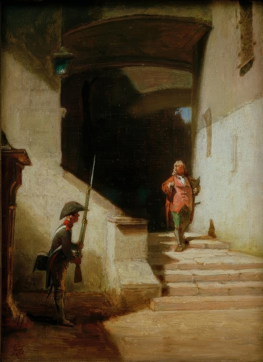 Serenissimus (Han kommer) af Carl Spitzweg