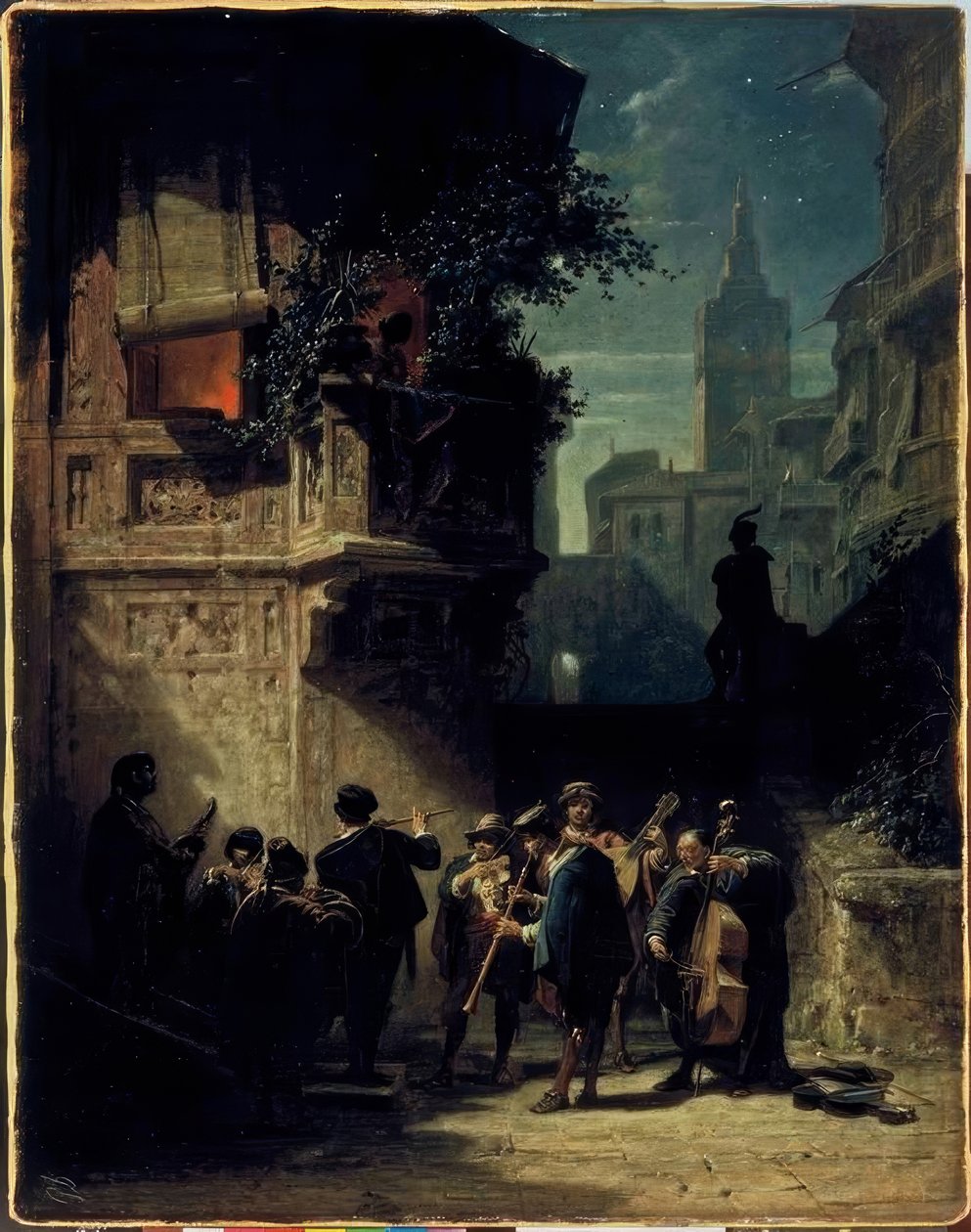 Spansk serenade af Carl Spitzweg