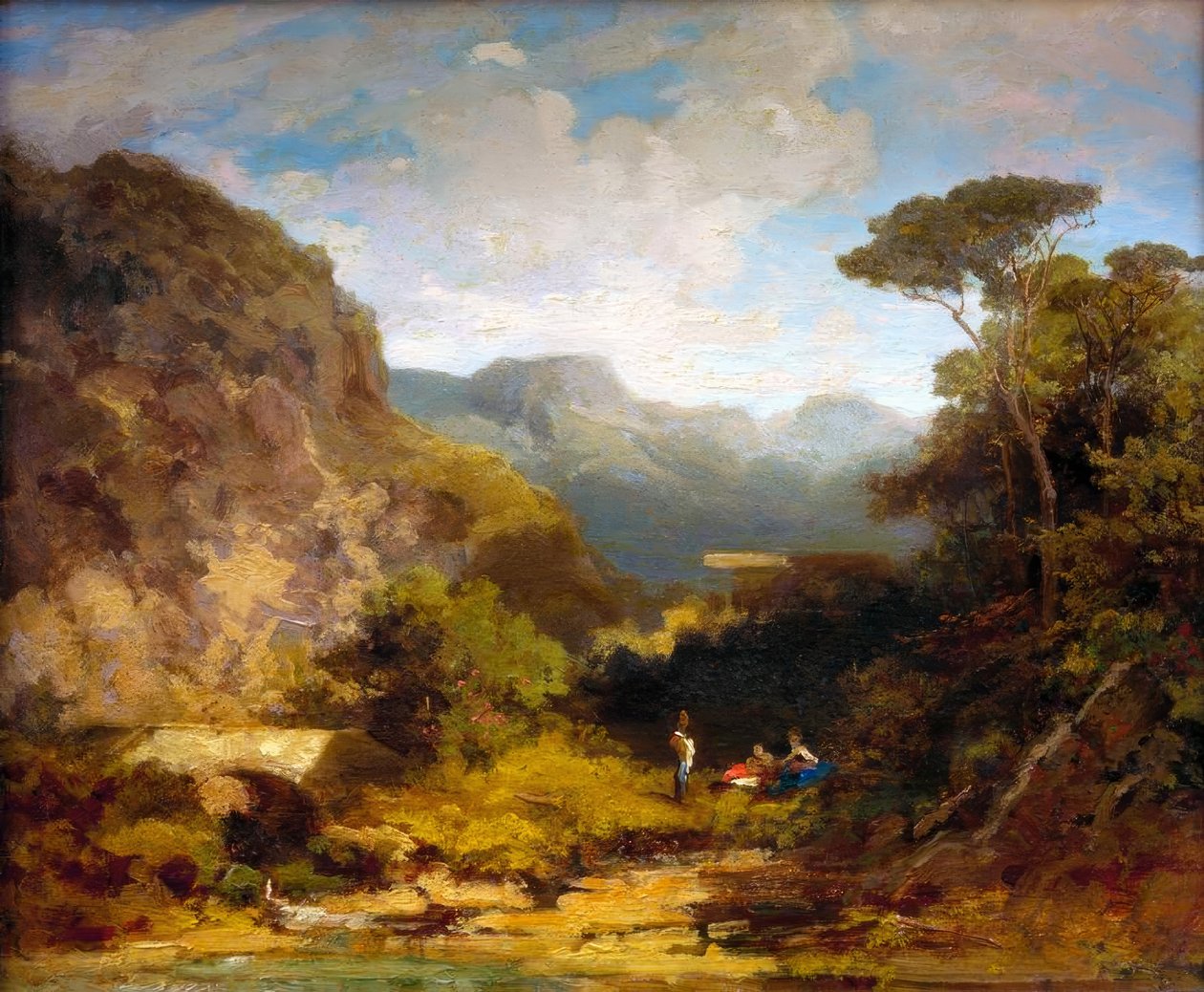 Sydlige landskab af Carl Spitzweg