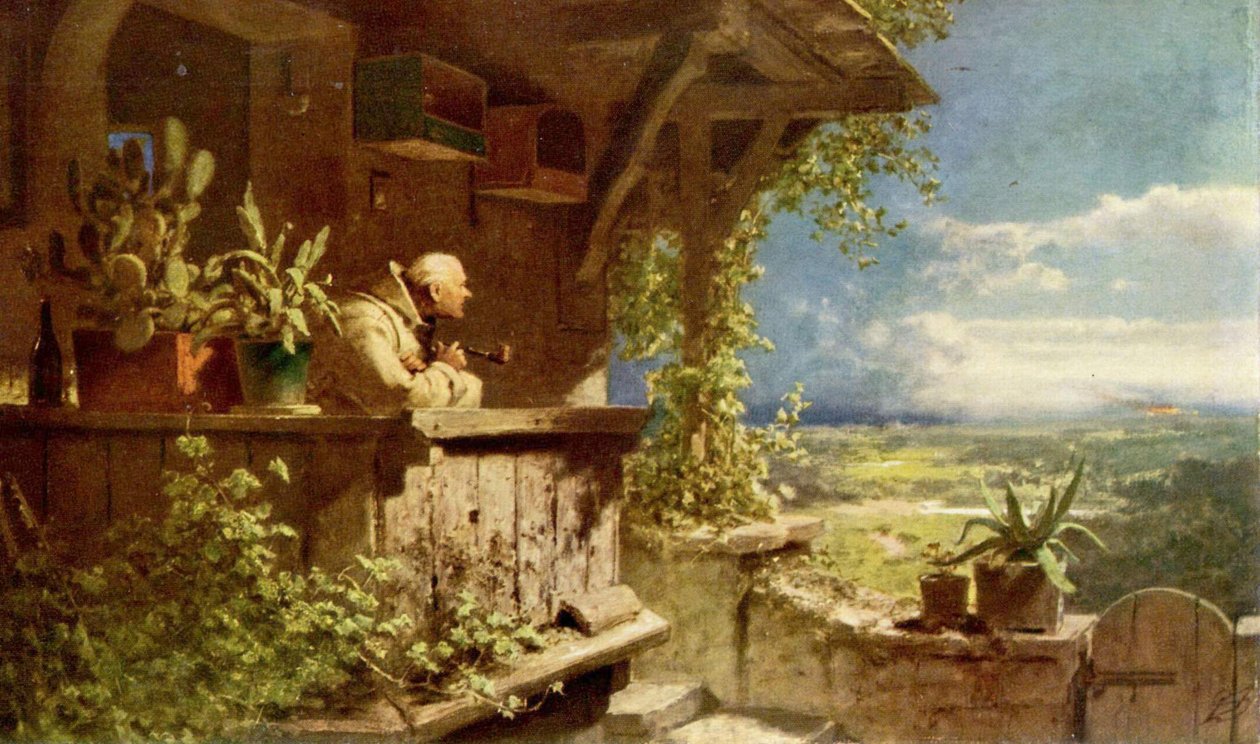 Mistænksom røg af Carl Spitzweg