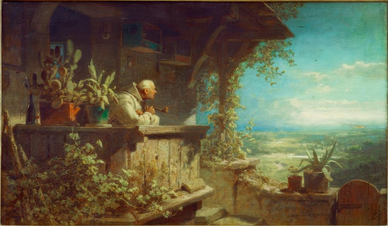Mistænkelig røg af Carl Spitzweg