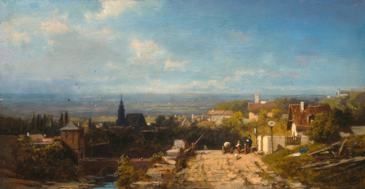 Foran byen af Carl Spitzweg