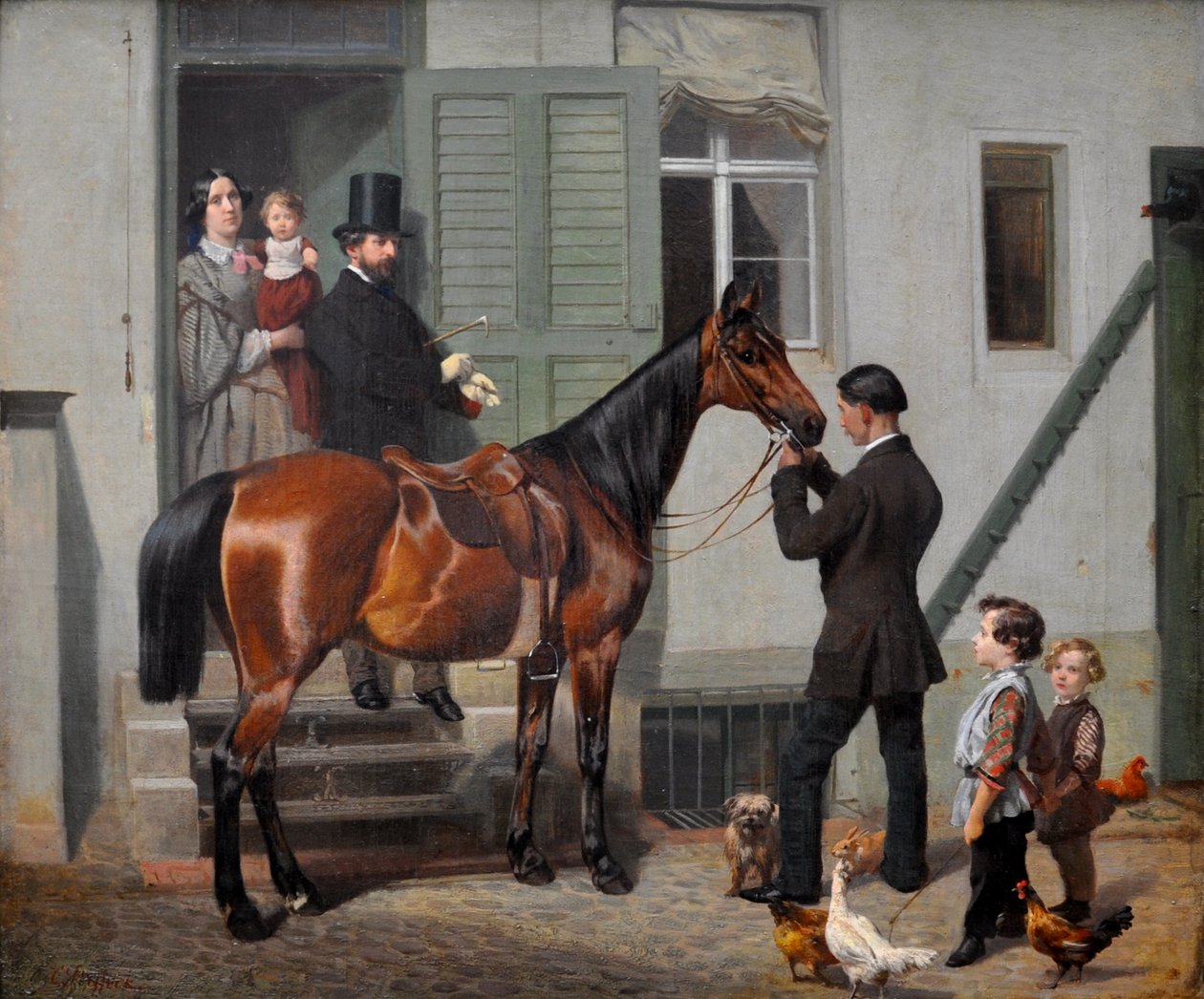 Kunstnerens ridt af Carl Steffeck
