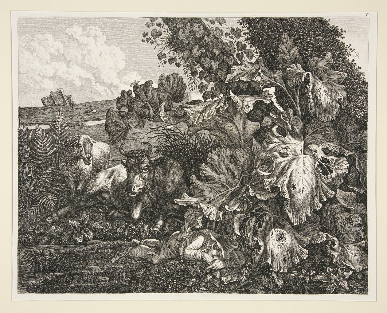 Landskab af Carl Wilhelm Kolbe the elder