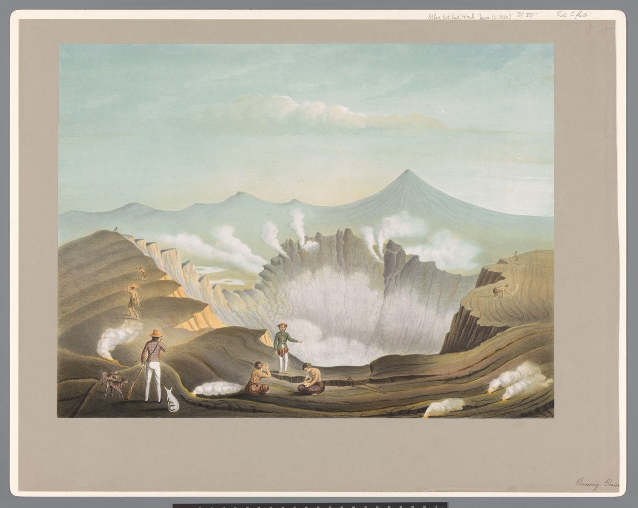 Vulkanen Guntur i Vestjava af Carl Wilhelm Mieling (possibly)