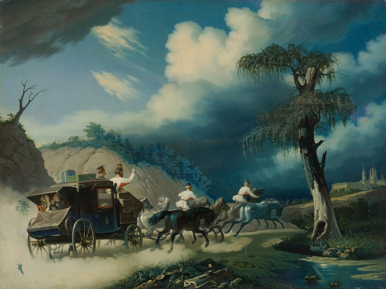 Trojka under et tordenvejr, 1830