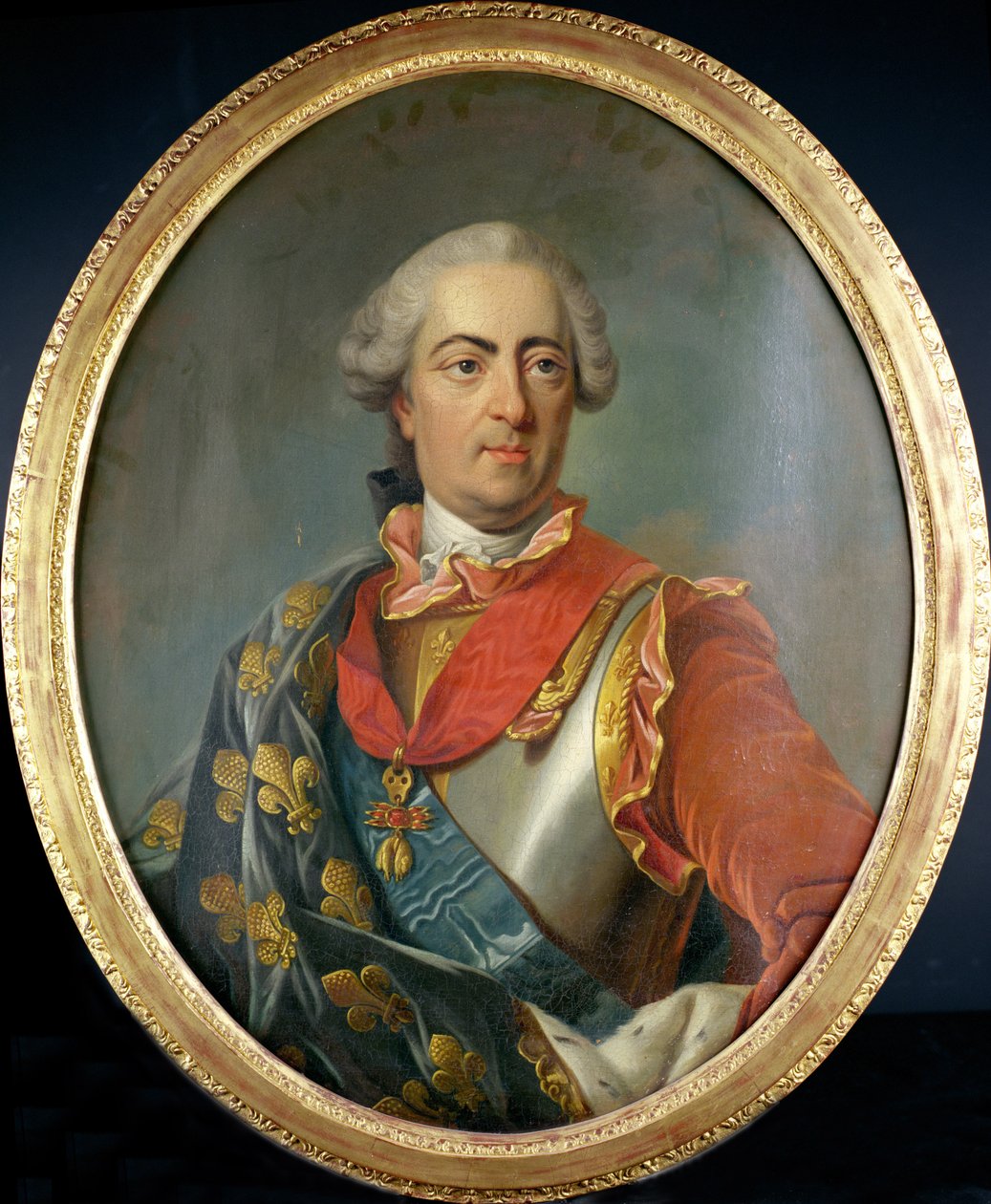 Portræt af kong Ludvig XV (1710-74) af Frankrig, iført Det Gyldne Skindordenen af Carle van Loo